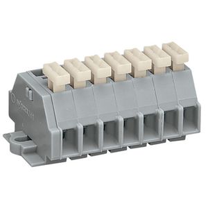 2-draads klemmenstrook 1 zijde +knop 261-107/331-000 VVE=50