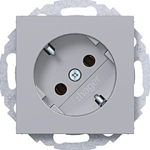 SCHUKO-wandcontactdoos 45gr. steekkl. A.x/C.x titaan