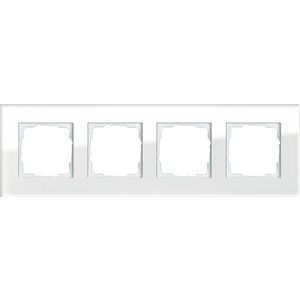 Afdekraam 4-v Gira Esprit gl.wit