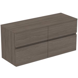 Wastafelmeubel 1202x440x558mm dark elm 4 laden Finesse
