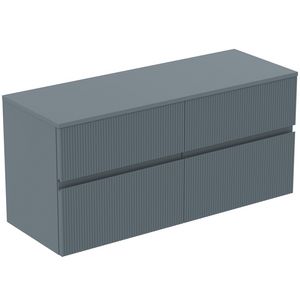 Wastafelmeubel 1202x440x558mm matt ashblue 4 laden Finesse