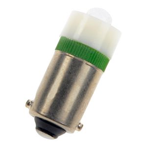 Signaleringslamp Ba9s T10X24 S.LED 110-130V AC/DC groen