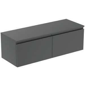 Wastafelmeubel 1202x440x388mm matt anthracite 2 laden Finesse