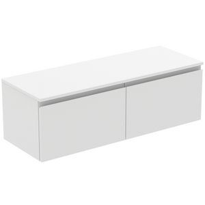 Wastafelmeubel 1202x440x388mm matt white 2 laden Finesse
