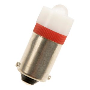 Signaleringslamp Ba9s T10X24 S.LED 110-130V AC/DC rood
