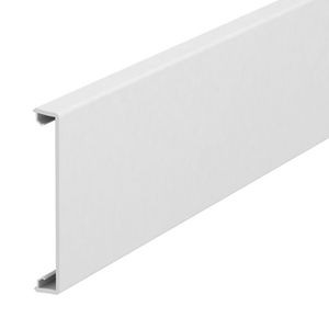 Deksel glad 80x2000mm polyvinylchlorid puur wit