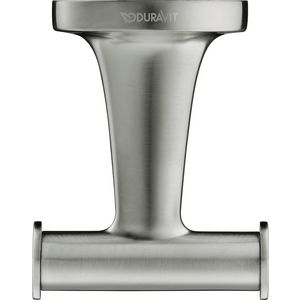 Starck T Handdoekhaak doppelt rvs Geborsteld 60x76x50mm