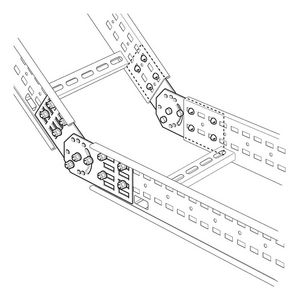 Set a 2st. Scharnierkoppeling 316L H100