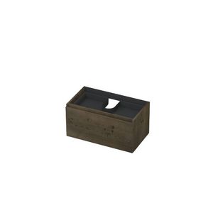 INK Onderkast 1L m bin ld grpls hout krlst fin Charcl 80x45