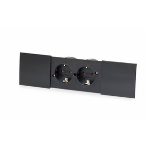 DUE 2x 230V RA 2m RA (stekker los bijgeleverd) zwart