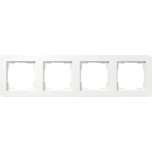 Afdekraam 4-v Gira E1 zuiver wit