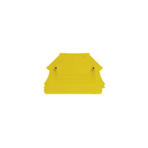 Afsluit- eindplaat geel h:44mm b:1.5mm V-0 Wemi VVE=50