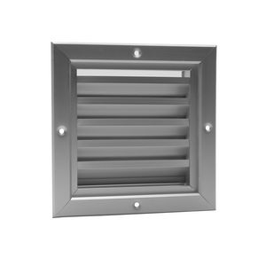 ALU gevelrooster vaste lamellen150x150mm F1 aluminium