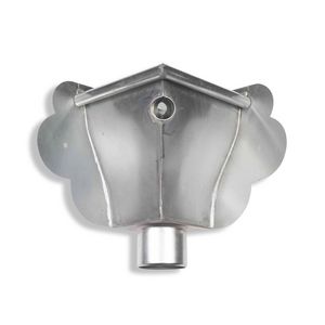 RHEINZINK walsblank vergaarbak Oud Hollands 80mm hoekmodel
