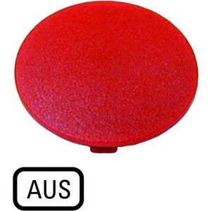 Indicatieplaatje paddestoel rood "uit"