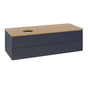 Wastafelonderkast Antao 1200x360x500mm Mid.Blue Matt Lacquer L22051HG
