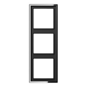 Afdekraam glans chroom 3-voudig LS
