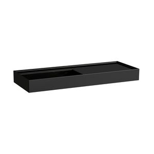 Wast. afleg r 1200x460mm z. kraangat z. overl. glossy black