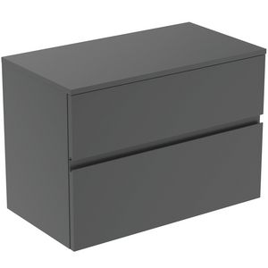 Wastafelmeubel 802x440x558mm matt anthracite 2 laden Finesse