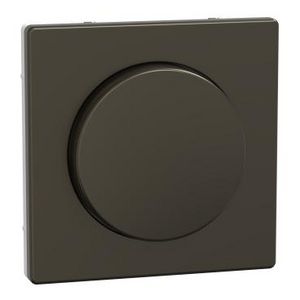 Centraalplaat met draaiknop Mocca metallic Systeem D