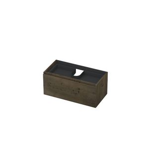 INK Onderkast 1L m bin ld grpls hout krlst fin Charcl 90x45