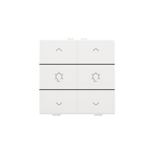 Dubbele dimbediening Home Control white coated