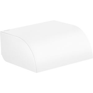 AXOR Universal Circular closetrolhouder met klep mat wit