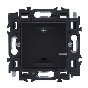 Dimmer 2-draads klauwen 2 modulen zwart Valena Next
