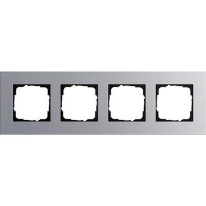 Afdekraam 4-v Gira Esprit aluminium