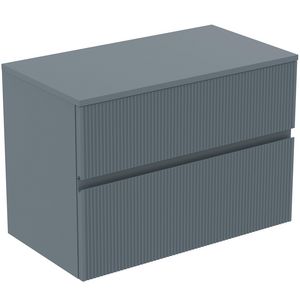 Wastafelmeubel 802x440x558mm matt ashblue 2 laden Finesse
