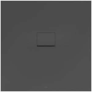 Douchebak Squaro Superfl. 1000x1000mm Quaryl met afvoerkap antrac.