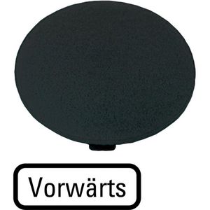 Indicatieplaatje paddestoel zwart ""voorwaarts""
