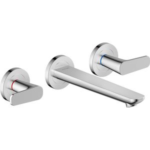 Afbouwdeel 3-gats inbouw wandmengkraan uitloop 195mm chroom Citterio-C