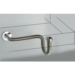 Flexibele rvs aansluitbuis Passepartout 32 / 40 mm PP pijp