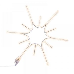 Motieven 12 punten ster 500-430mm 3000K WW neon LED
