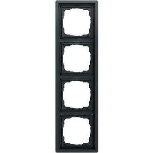 Afdekraam 4-v Gira F100 antracit(gel.)