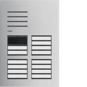 Deurstation audio 14 drukknoppen feedbackmodule 2-dr. elcom.