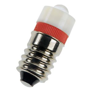 Lamp E10 T10X24 S.LED 12V AC/DC rood VVE=10