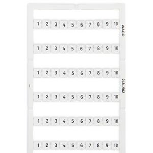 Mini WSB-markeringskaart als kaart bedrukt wit 248-502 VVE=5