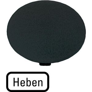 Indicatieplaatje paddestoel zwart hoog