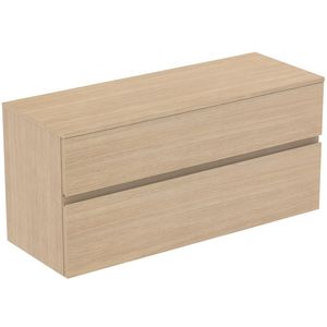 Wastafelmeubel 1202x440x558mm white oak 2 laden Finesse