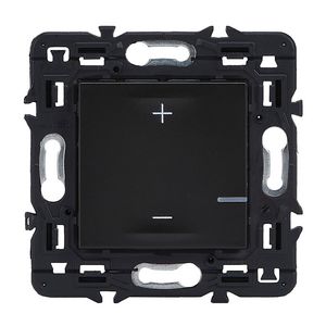 Dimmer 2-draads 2 modulen zwart Valena Next
