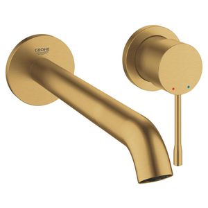 Afbouwdeel Essence L-size 2-gats wandmengkraan 1-hendel 230mm cool sunrise geborsteld (mat goudkleurig) (prof) excl. inbouwdeel