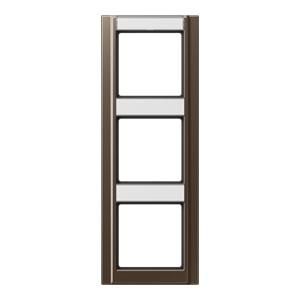 Afdekraam 3-voudig tekstvak vert. A500 mokka VVE=10