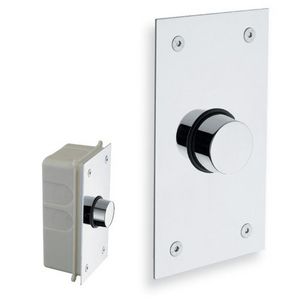 Inbouwdouchekraan chroom met wandplaat 1/2 bt.dr. zelfslu