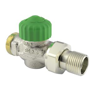 Afsluiter thermostatisch dynamisch ECLIPSE-300 DN15 1/2"x3/4"bu.dr. recht
