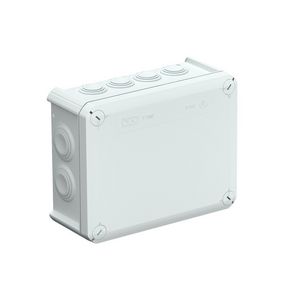 Kabeldoos T160 190x150x77mm PP-glasvezel versterkt lichtgrijs RAL7035