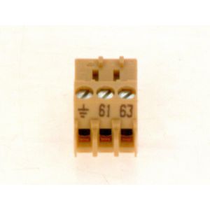 Aansluitklem 3-pol 61/63 beige