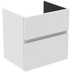Wastafelmeubel 530x409x540mm matt white 2 laden Finesse