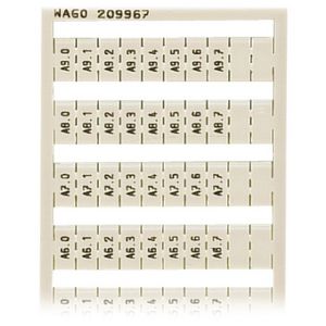 WSB-markeringskaart als kaart bedrukt wit 209-967 VVE=5